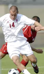 Neil Wilmarth scored his second goal of the season in a 2-0 victory at Butler.