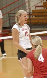 Ashley Benson ranks eighth nationally in blocks per set