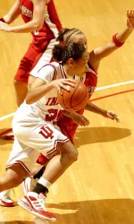 Senior Kim Roberson scored 12 points in IU's win over Ball State.