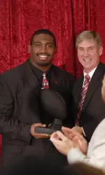 Junior defensive end Jammie Kirlew was named the Hoosiers' most valuable player at the team's banquet on Sunday.