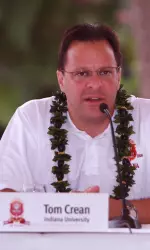 Head coach Tom Crean met with the media in Maui on Sunday.