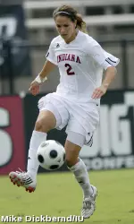 Kelly Lawrence became the first women's soccer player in school history to garner all-conference recognitiion three times.