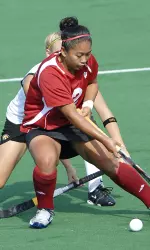 Senior Dani Castro scored her third goal of the year in her final game as a Hoosier.