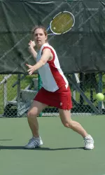 Sigrid Fischer won all three of her matches on Saturday