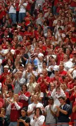 Fans are encouraged to wear red or white to Saturday's Stripe Out Against Michigan State. See the map and chart below to determine what color you should wear.