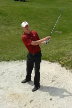 Junior Drew Allenspach is tied for eighth after one round at the John Hayt Collegiate.