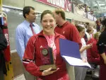 Sophomore Brittney Feldman was named the Diver of the Championships and Big Ten Diver of the Year.