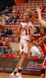 Whitney Thomas recorded her 10th double double of the season with 11 points and 10 rebounds.