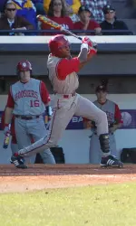 Evan Crawford had three hits in a losing effort for the Hoosiers.