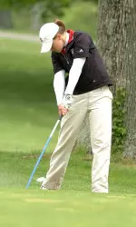 Senior Elaine Harris had the shot of the day with an eagle in the first round of the Betsy Rawls Longhorn Intercollegiate.