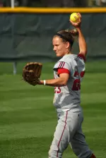 Julie DiNallo scored the winning run for Indiana in the sixth inning against Drake.
