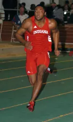 Senior Marcus Thigpen posted a regional qualifying time on his way to victory in the 100m dash. Thigpen was one of three Hoosiers to qualify for the regionals on the day.
