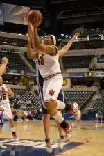 Junior Amber Jackson netted a team-high 15 points as IU defeated Northwestern, 74-52.