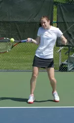 Senior captain Brianna Williams leads the Hoosiers with a 12-1 dual match singles contests