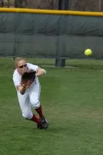 Julia Hamilton threw a perfect strike to home for the final out of the game against Syracuse.