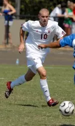 Andy Adlard had a near-miss in the 40th minute against Notre Dame with a hard-hit shot that was deflected.