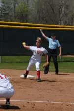 Jennilee Huddleston moved into a tie for seventh on the career doubles list on Tuesday against Ball State.