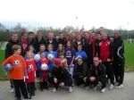 On Saturday morning prior to the match with Virginia Tech, the Hoosiers headed out to Karst Farm Park to mingle with Bloomington Cutters club players.