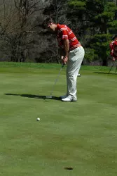 Junior Jorge Campillo holds a one-shot lead halfway through the Big Ten Championships.