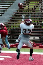 Collin Taylor hauled in this 34-yard TD strike from quarterback Ben Chappell.