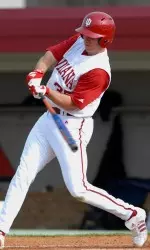 Jerrud Sabourin was one of four Hoosiers to go deep in IU's doubleheader split with Illinois.