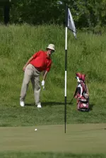 This chip on the par-5 sixth set up a birdie for junior Jorge Campillo, who sits in a tie for eighth at the NCAA Finals.