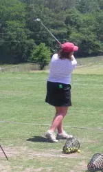 The Hoosiers hit the driving range Tuesday afternoon for a practice session prior to Wednesday's practice round on the UGA course.