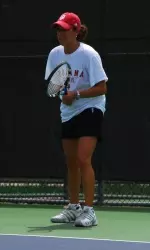 Junior Stephanie Heller, a Northbrook, Ill. native, is back home as her Hoosiers return to the Chicago area