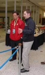 IU head men's basketball coach Tom Crean, along with members of the men's basketball staff, were given a tour of the Indy 500 museum.