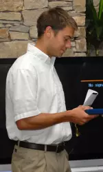 Senior Thomas Richter won the male IU Medal of Honor award, given by the Big Ten Conference