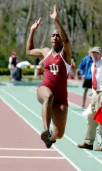 Richmond, an All-American and Big Ten Champion at Indiana, advanced to the finals in the long jump.