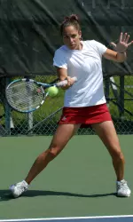 IU's Stephanie Heller won both her matches on Saturday