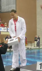 Kate Zubkova finished 21st in the preliminaries of the women's 100-meter backstroke at the 2008 Olympic Games.