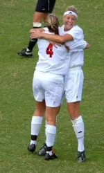 Christie Kotynski, Jessica Boots and their Hoosier teammates will open the season Friday night at Dayton.