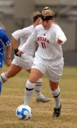 Kristin Arnold will face her namesake on Sunday at the Aggie Soccer Invitational.