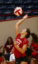 Sophomore Hayley Koetter ripped five service aces against EKU