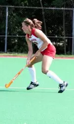 The Hoosiers took a 1-0 lead into the break, scoring on junior Brittany Hacken's first goal of the season. Hacken put the ball into the cage off of a penalty corner with Mutsa Mutembwa and Alina Valenti assisting on the score at the 24:54 mark.