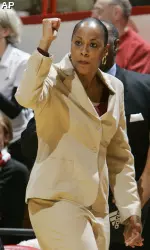 Indiana head coach Felisha Legette-Jack