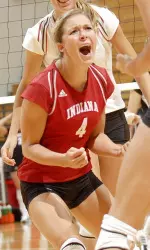Juli Pierce could find herself at the top of the all-time IU career digs list by the time she goes to sleep Friday night