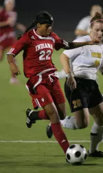 Jocelyn Moses scored the lone goal for the Hoosiers in a 2-1 defeat to Butler.