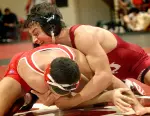 Matt Ortega recorded a pin against Wisconsin