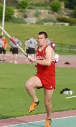 Senior pole vaulter Jeff Coover