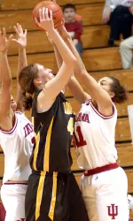 Senior All-America Whitney Thomas recorded a career-high four blocked shots against Iowa on Jan. 4.