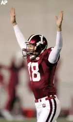 Austin Starr's 49-yard field goal lifted the Hoosiers to a 27-24 win over Purdue in 2007.