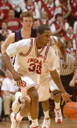 Devan Dumes led the Hoosiers averaging 12.7 points last season.