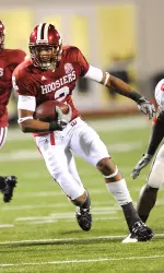 Sophomore wide receiver Tandon Doss is second in the Big Ten with 94 yards per game.