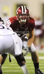 Tyler Replogle was one of the players to join Coach Lynch at his weekly press conference.