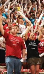 Name the student section at men's basketball games