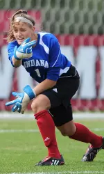 Lauren Hollandsworth has been the starter in goal for the last two game for IU.