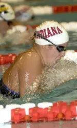 Sophomore Allysa Vavra took second in the 200 IM on day one of the Hoosierland Invitational.